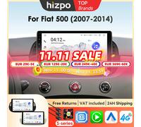 Hizpo 8G 128G Stereos per Auto Per Fiat 500 2007 - 2014 Unità Principale Lettore Multimediale di Navigazione GPS Android Auto Carplay 4G 9 pollici
