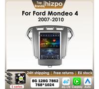 Hizpo 9.7 "Carplay Android 13 autoradio per Ford Mondeo 4 2006-2010 Sistemi intelligenti per auto Schermo verticale GPS BT RDS DSP 7862