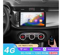 Hizpo 9 pollici AI Lettore Intelligente 2din Android Autoradio per Alfa Romeo Giulietta 2015 - 2018 Furgonato GPS Carplay Auto 4G WIFI P1 (4Core 1G 32G)