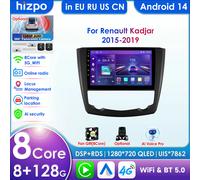 Hizpo 9 pollici Carplay 4G 2 Din Android 13 autoradio per Renault Kadjar 2015-2019 Video multimediale lettore intelligente GPS DSP WIFI