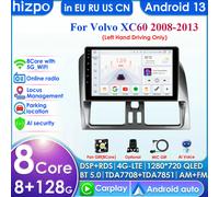 Hizpo 9 pollici Carplay 4G 2 Din Android 14 Autoradio per Volvo XC60 2008-2013 Guida a Sinistra Multimedia Video Lettore Intelligente GPS