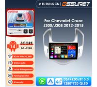 Hizpo 9 pollici Pro AI Lettore Intelligente 2din Android 14 Autoradio per Chevrolet Cruze J300 J308 2012-2015 GPS Carplay Auto 4G WIFI P1 (4Core 1G 32G)