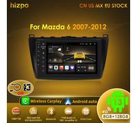 Hizpo AI Voice 2 Din Android Auto Radio Per Mazda 6 GH 2007 - 2012 Carplay 4G Auto Multimedia GPS 2din Autoradio DSP Stereo RDS