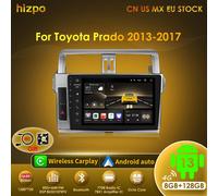 Hizpo AI Voice Car Radio Android Auto Multimedia per Toyota Land Cruiser Prado 150 2013-2017 4G Carplay Autoradio No 2din DVD