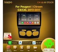 Hizpo Android 14 Autoradio 2 Din 4G Net Per Citroen C4 C4L 2013-2017 Navigazione GPS RDS DSP EQ Lettore Video Multimediale 10.1 pollici