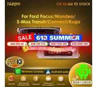 Hizpo Auto Android CarPlay Radio Lettore Multimediale Per Ford Focus S-Max Mondeo 9 Galaxy C-Max Video di Navigazione GPS NO DVD 2din 7"