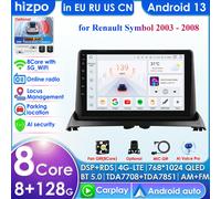 Hizpo Auto Sistemi Intelligenti Carplay Android Autoradio per Renault Clio 2 2000-2012 Lettore Video Multimediale WIFI 7862 Autoradio S4(8Core 4G 32G) DVR