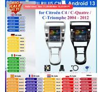 Hizpo Car Intelligent Systems Carplay Android Car Radio for Citroen C4 C-Triomphe Quatre Multimedia Video Player WIFI Autoradio