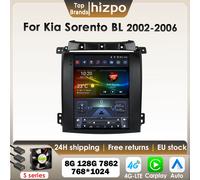 Hizpo Carplay Android Autoradio Per Kia Sorento BL 2002-2006 per Tesla Style Multimedia 2Din 9.7 "Schermo Verticale GPS 4G BT 7862