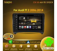Hizpo Carplay + Auto 8G 128G Android 13 Radio GPS Per Audi TT MK2 8J 2006-2014 Auto Lettore Multimediale WIFI Autoradio 4G LTE 2 Din