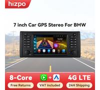 Hizpo Sistemi Intelligenti Per Auto per BMW Serie 5 E39 X5 E53 M5 1996-2003 Multimediale 2din Autoradio Android 13 Auto Carplay 7862 4G P1 (1GB 32GB)