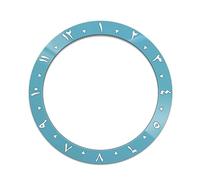 Hja Boutiques UK Ceramic Bezel Insert 38mm Fit for SKX007, Curved Bezel Ring Replacement for Watch Case NH35 NH36 Movement Parts Riparazione di orologi