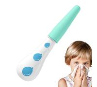 Hjatirace Aspiratore nasale per bambini, portatile, sicuro, delicata, leggera e facile da spremere, con punte in silicone, elimina le vie respiratorie