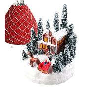 Hjatirace Case del Villaggio di Natale | Case Natalizie in Resina | Collezione Carina di Micropaesaggi a Tema Cartone Animato per Decorazioni | Addobbi per Famiglia Mensola Libreria Comodino Soggiorno