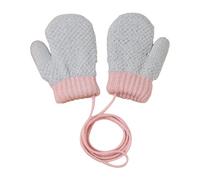 Hjatirace Guanti Invernali Da Neve Per Bambine,Mittoni A Dita Intere Antiperdita - Guanti Di Peluche Da Neve Per Bambini - Per Ragazzi E Bambini Piccoli 1-3 Anni Giardino Pattinaggio Sci