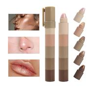 Hjatirace Highlighter Viso - Contouring Naso Crema - Cosmetici Durevole Per Scuola Viaggio Feste Appuntamenti Vacanze Carnevale