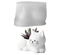 Hjatirace Stampo Per Vasi,Decorazione Per Stampaggio Di Animali 3D | Stampo In Silicone Per Vaso Da Fiori A Forma Di Gatto,Per Uso Domestico Feste Arte E Artigianato Per La Famiglia E Gli Amici