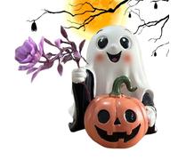Hjatirace Statua Fantasma - Decorazione Halloween Fantasma con | Piccola Figura in Resina per Halloween per Camera da Letto Scrivania Libreria Casa