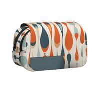 HJBNW Astuccio per matite a forma di goccia, stile moderno, stile retrò, con scomparti multipli, grande capacità, astuccio portatile per trucchi per uomini e donne