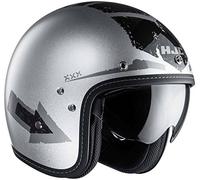 HJC 165610S Casco Moto, Argento, S