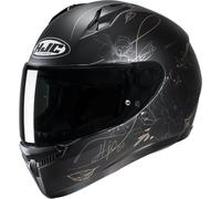 HJC C10 Epik Casco da donna, nero-oro, taglia XS 54 55 per donne