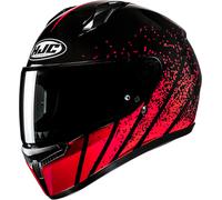 HJC C10 Haven Casco, nero-rosso, taglia XL per maschi