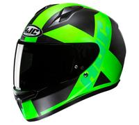 HJC C10 Tez MC4HSF Casco Integrale unisex verde, taglia 2XL