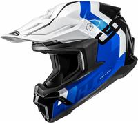 HJC C50 Primal Casco da motocross, bianco/blu/nero, Taglia XL (61/62)