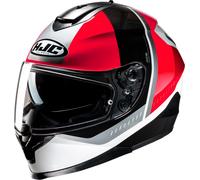 HJC C70N Alia Casco, bianco/nero/rosso, Taglia S (55/56)