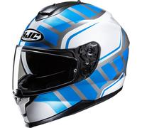 HJC C70N Holt Casco, bianco-blu, taglia M per maschi