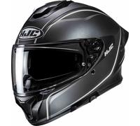 HJC C71 Quez Casco, nero-grigio-bianco, taglia M per maschi