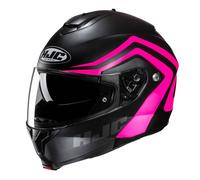 HJC C91N Modulare Nepos Nero Rosa Flip Front Moto ECE2206