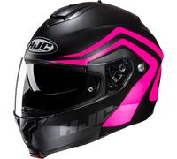 HJC C91N Nepos Casco, nero-rosa, taglia M per maschi
