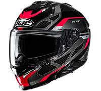 HJC - Casco i71 Zest MC1 Nero,Rosso,Carbonio XXL