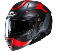 HJC - Casco i91 Carst MC1SF Nero,Rosso XS