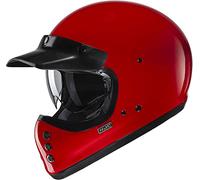 HJC V60 Solid Deep Casco, rosso, taglia L