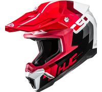 HJC, Casco Moto Cross C50 PRIMAL Red White Black MC1, S