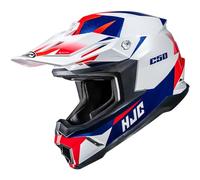 HJC, Casco Moto Cross C50 SLIDE White Blue Red MC21, M