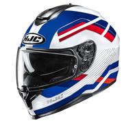 Casco C70N BELIS Bianco Rosso Blu HJC - UE: L