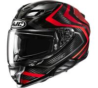 HJC F71 Carbon Nevio Casco, nero/rosso, Taglia L (58/59)