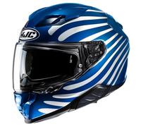 HJC F71 Zen Casco, bianco-turchese-blu, taglia XL per maschi