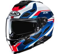 HJC i71 Zest Casco, nero-carbone-rosso-blu, taglia XL per maschi