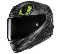 HJC, Casco Moto Integrale RPHA 12 TOOTHLESS II UNIVERSAL Black/Green MC4SF, M