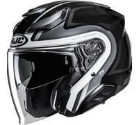 HJC Casco jet F31 Bask MC5 Nero/Bianco - Taglia M