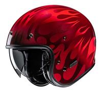 HJC V31 Firo Casco Jet, rosso, Taglia L (58/59)