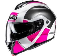 HJC, Casco Moto Modulare C91N JYN White Pink MC8, L
