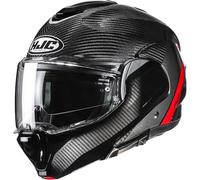 Casco F100 CARBON STAN Nero Rosso HJC - UE: S