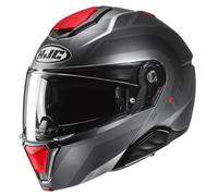 HJC Casco Modulare i91 ARVEN MC1SF Nero-rosso Taglia XS