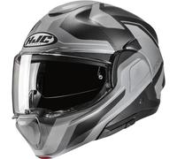 HJC F100 Bios Casco, grigio/nero, Taglia XL (60/61)