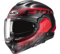 HJC F100 Hetal Casco, nero/rosso, Taglia M (57/58)